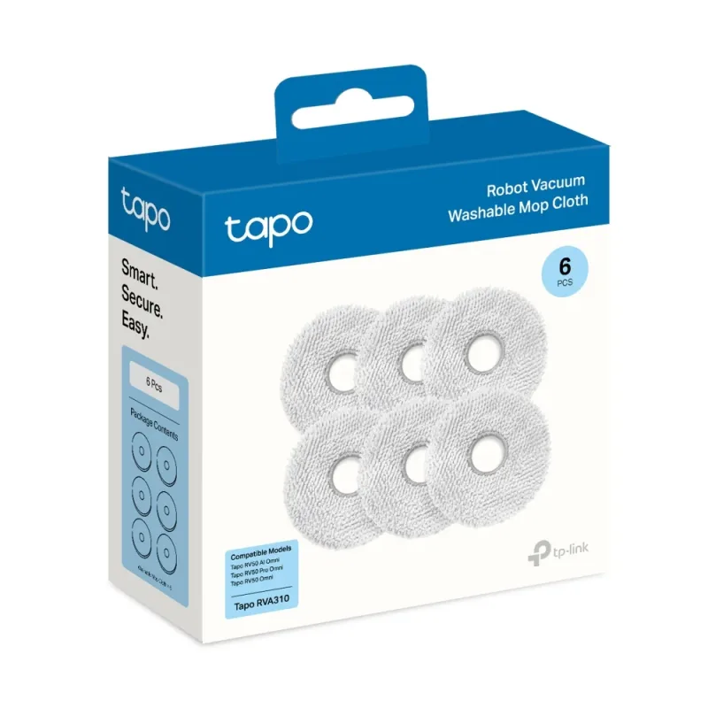 Robot Vacuum Washable Mop Cloth RV50 Pro Omni, Tapo RVA310