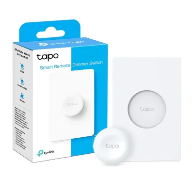 Interruttore dimmer smart con telecomando, richiede hub, bianco, Tapo S200D