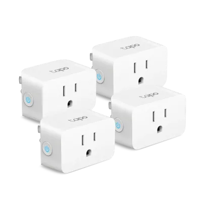 Apple Home Smart Plug Mini 15A, Tapo P125 (4-Pack)