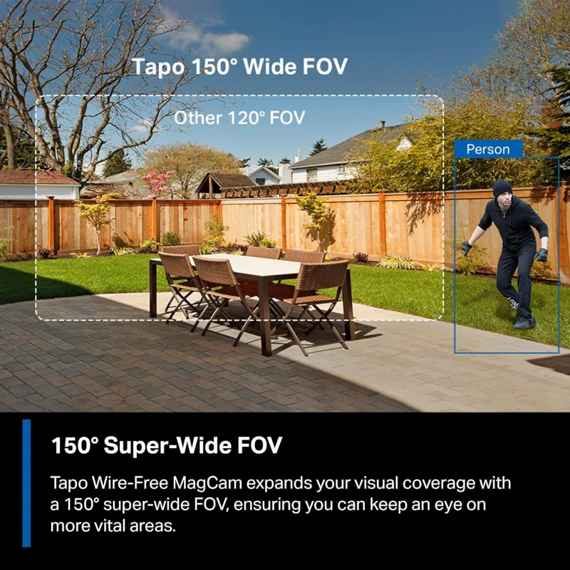 MagCam 2K Wireless Battery Powered Camera, Tapo C425 3-Pack