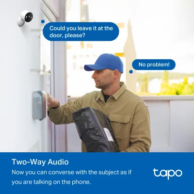 Telecamera di sicurezza da interno/esterno 1080P, Tapo C103 HybridCam