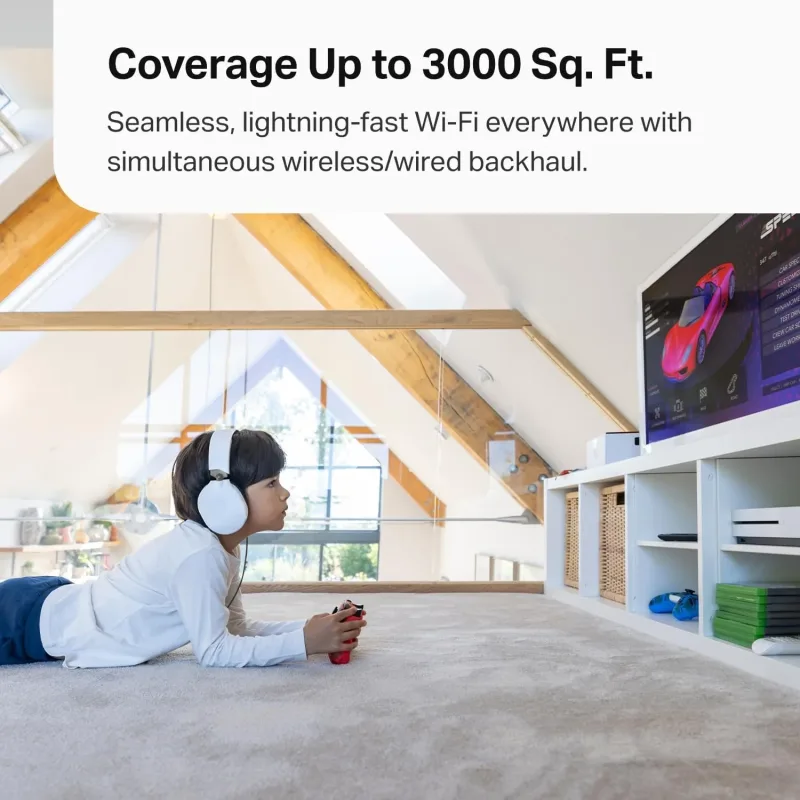 Bundle sistema mesh Deco 7 Pro Outdoor Wi-Fi 7, Deco BE63 3 pezzi BE10000 e BE25-Outdoor