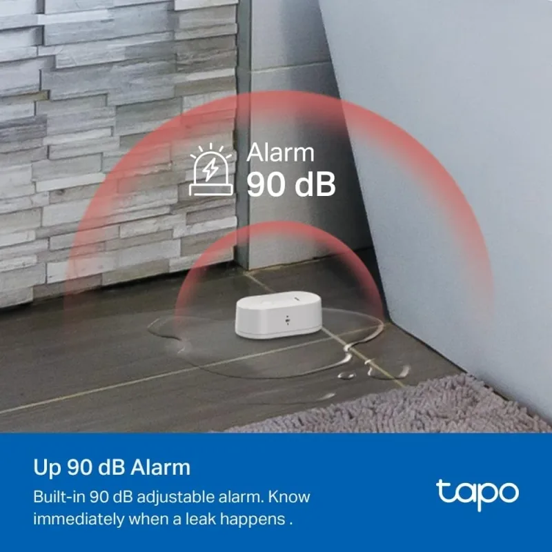 Sensor inteligente de fugas de agua IP67, requiere hub, Tapo T300 3-Pack