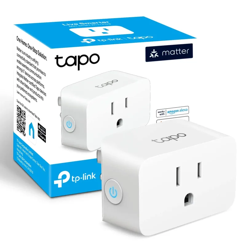 Matter-Certified Smart Plug Mini 15A, Tapo P125M (3-Pack)