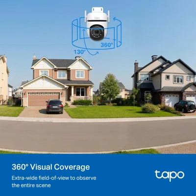 Pan/Tilt 2K QHD IP66 Outdoor Security Camera, Tapo C520WS
