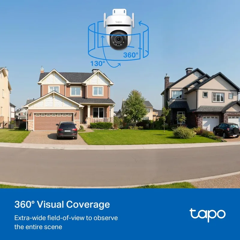 Pan/Tilt 2K QHD IP66 Outdoor Security Camera, Tapo C520WS