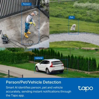 Cámara de seguridad exterior 360 con giro e inclinación 3K 5MP, Tapo C530WS