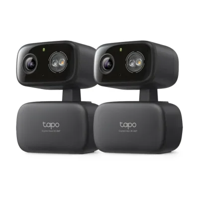 2K Pan/Tilt Indoor/Outdoor Security Camera  HybridCam 360, Tapo C217(2-Pack)