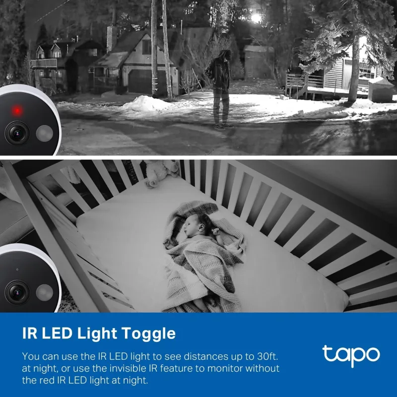 Telecamera di sicurezza da interno/esterno 2K, Tapo C120 4-Pack