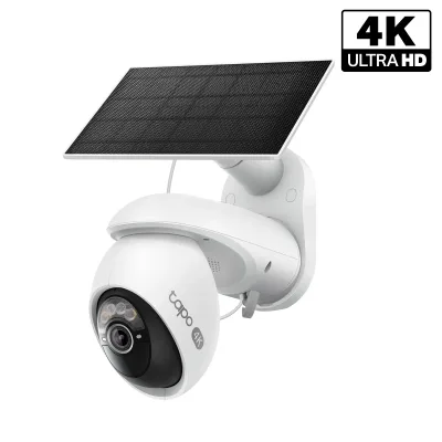 Tapo C660 Kit Telecamera di sicurezza outdoor 4K Ultra HD con pan/tilt e pannello solare