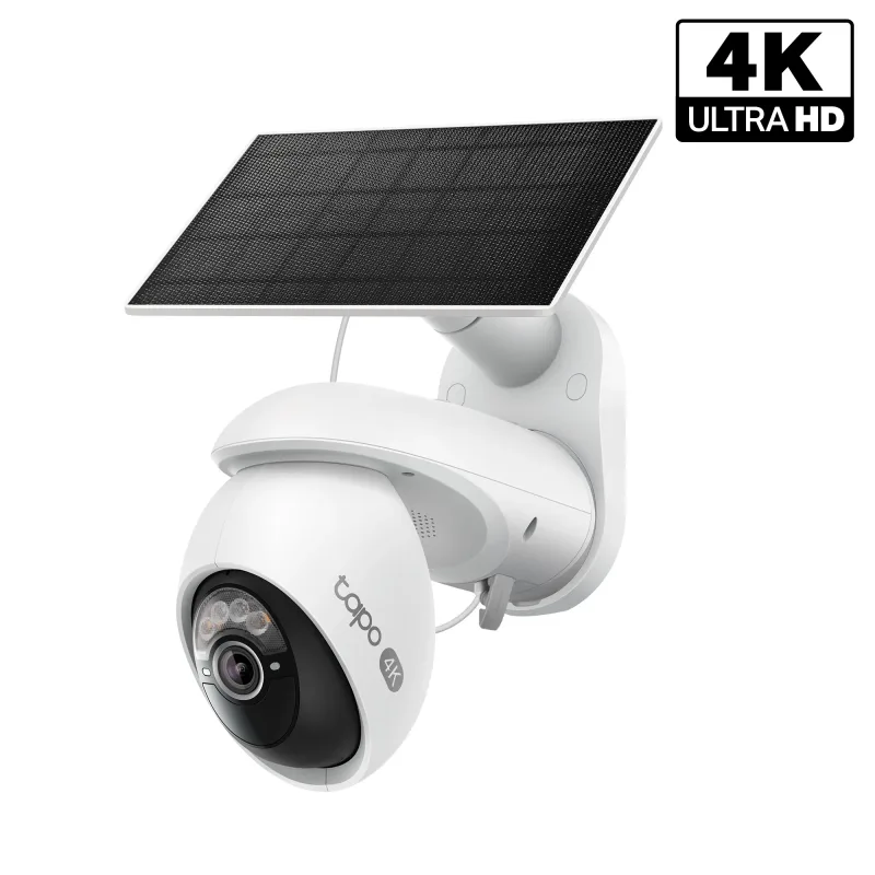 Tapo C660 Kit Telecamera di sicurezza outdoor 4K Ultra HD con pan/tilt e pannello solare