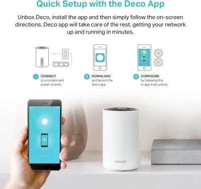 Bundle sistema Mesh Wi-Fi 6 da esterno, Deco XE75 (3-pack), Deco X50-outdoor