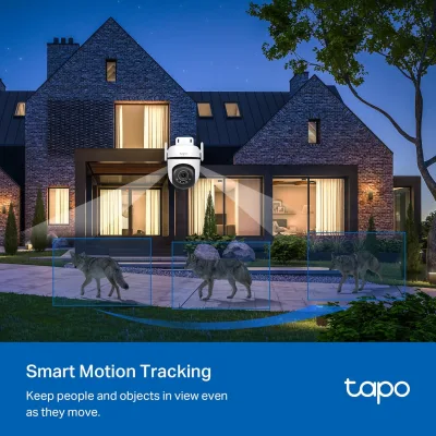 Pan/Tilt 2K QHD IP66 Outdoor Security Camera, Tapo C520WS