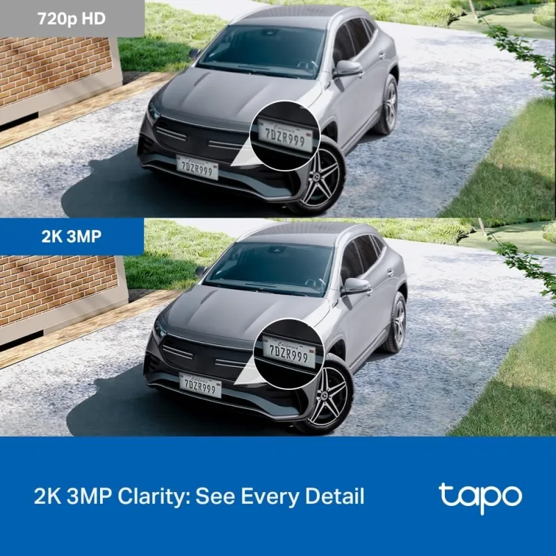 2K Pan/Tilt Indoor/Outdoor Security Camera  HybridCam 360, Tapo C217(2-Pack)