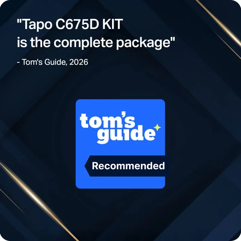 4K Dual-Lens Solar Pan/Tilt Security Camera, Tapo C675D Kit