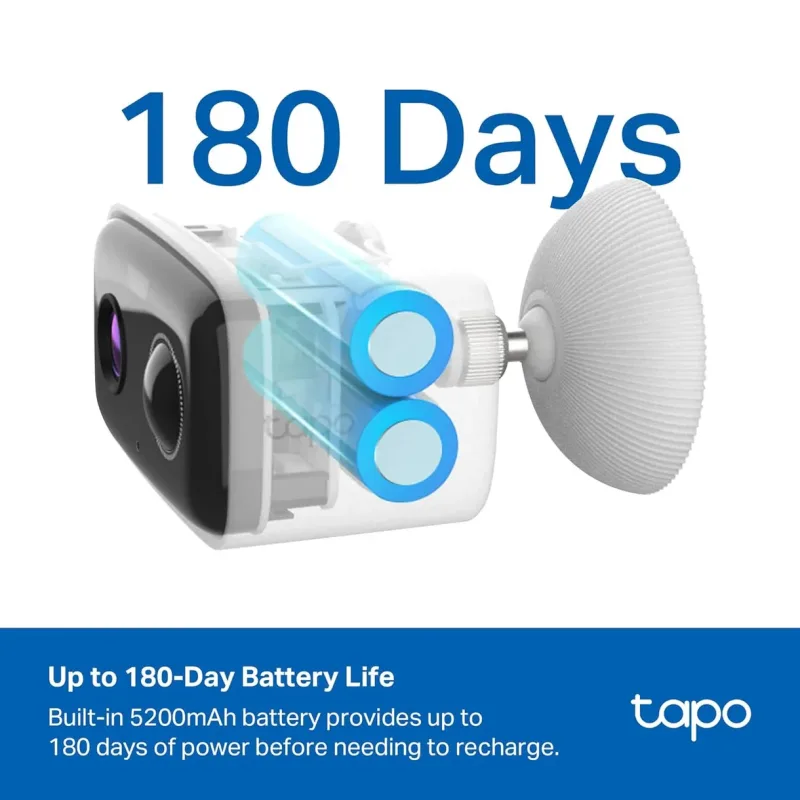 1080P Smart Wire-Free Outdoor Security Camera, Tapo C400 3-Pack
