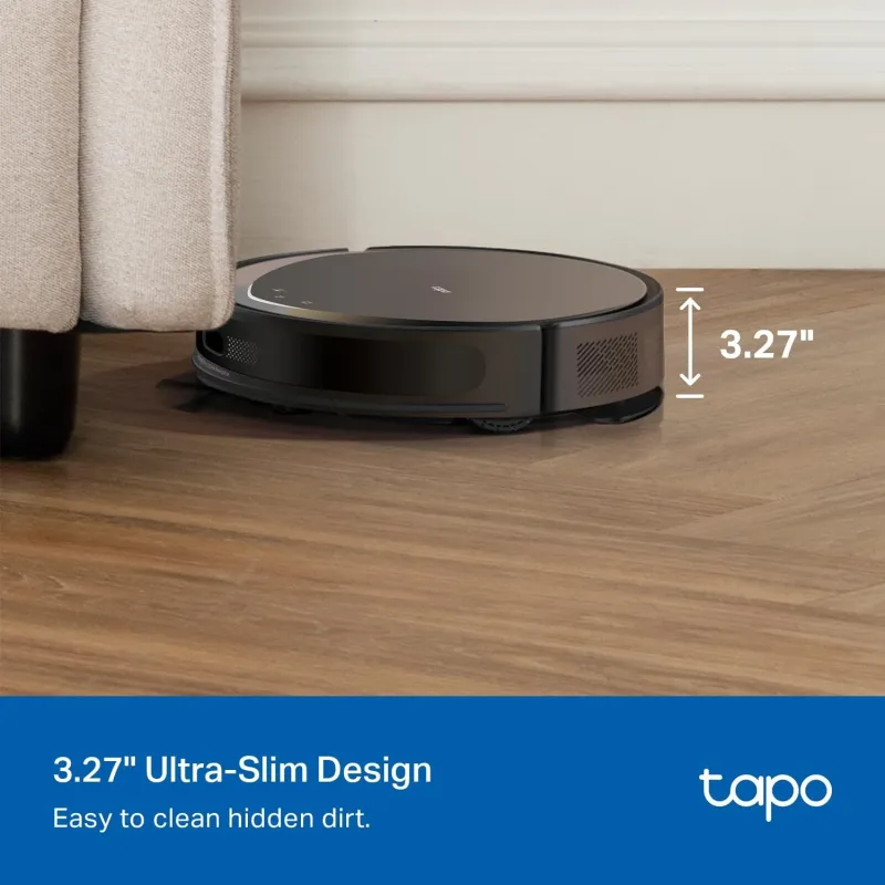 Robot aspirador y fregasuelos MagSlim con LiDAR y base de vaciado automático, Tapo RV20 MAX Plus