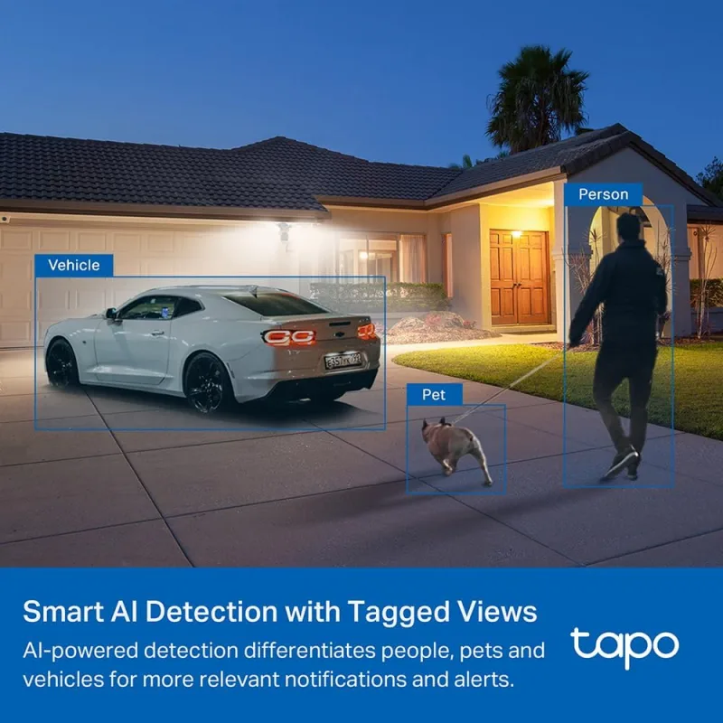2K QHD IP65 Floodlight Camera, Tapo C720