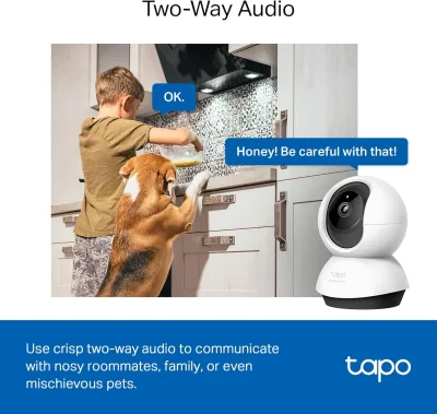 Pan/Tilt 2K QHD indoor beveiligingscamera, Tapo C220