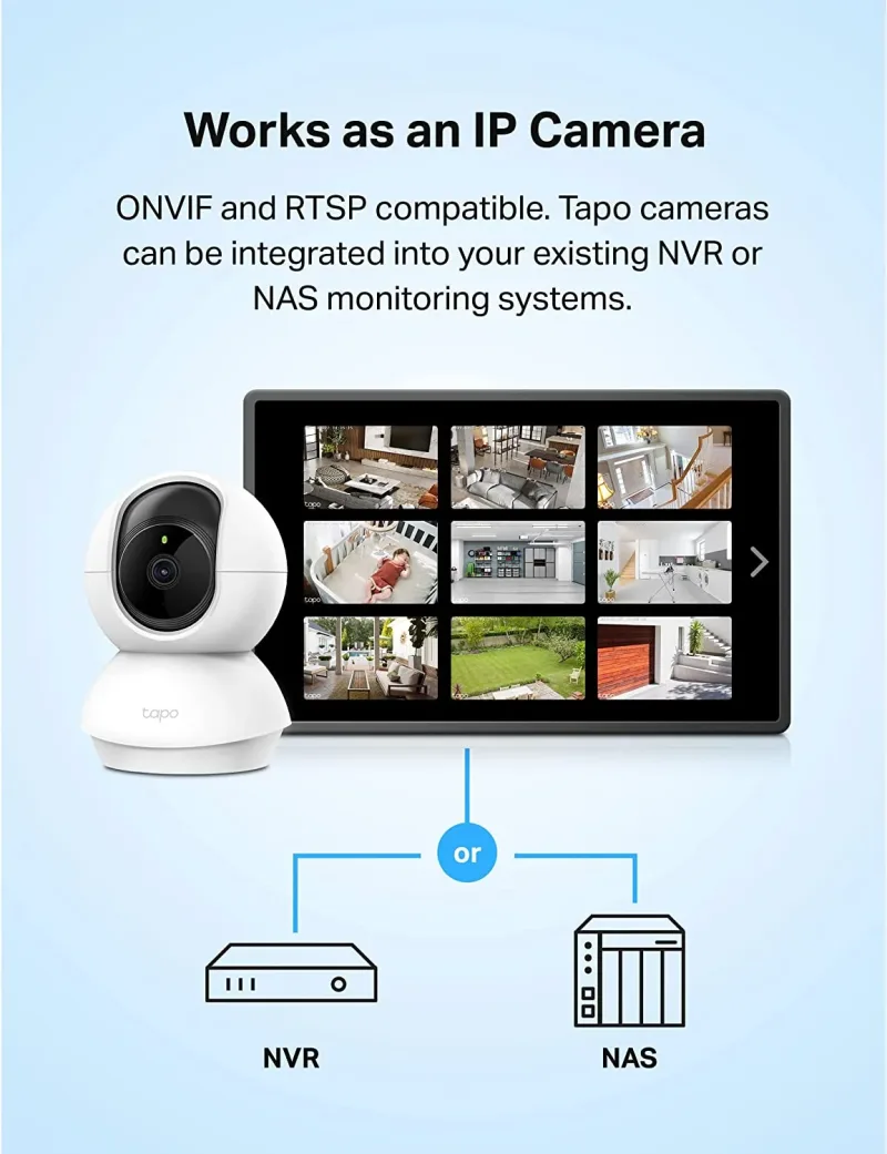 Telecamera di sicurezza interna Pan/Tilt 2K, confezione da 2, Tapo C210P2