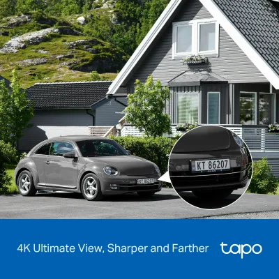 Tapo C660 Kit 4K Solar Pan/Tilt Security Camera Smart CentralHub Bundle, 2-Pack + H500
