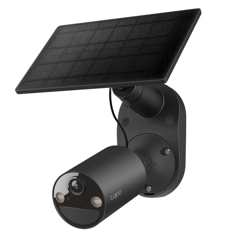 Cámara de seguridad exterior inalámbrica SolarCam 1080P con panel solar, Tapo C403 Kit 3 unidades (negra)