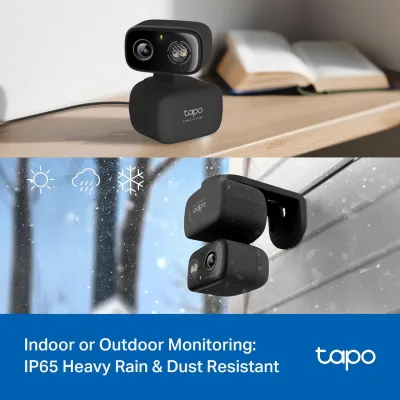 2K Pan/Tilt Indoor/Outdoor Security Camera  HybridCam 360, Tapo C217(2-Pack)