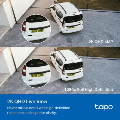 2K QHD IP65 Floodlight Camera, Tapo C720 2-Pack