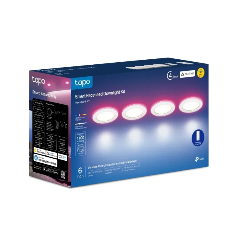 Smart Recessed Downlight KIT 6-Inch, Tapo L730-6