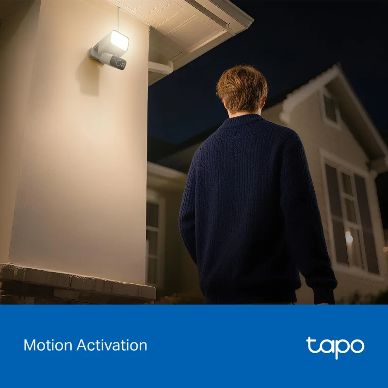 2K Floodlight Solar Pan/Tilt Security Camera Smart CentralHub Bundle, Tapo C615F Kit 2-Pack + H500