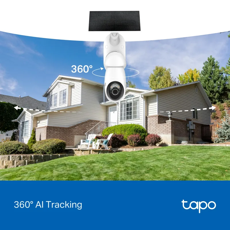 Tapo C660 Kit 4K Solar Pan/Tilt Security Camera Smart CentralHub Bundle, 4-Pack + H500