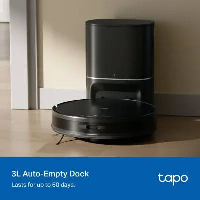 Robot aspirador y fregasuelos MagSlim con LiDAR y base de vaciado automático, Tapo RV20 MAX Plus