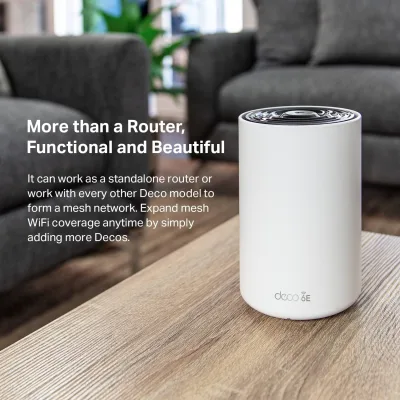 Wi-Fi 6E Tri-Band AXE5400 Mesh Router, Deco XE75 1-Pack