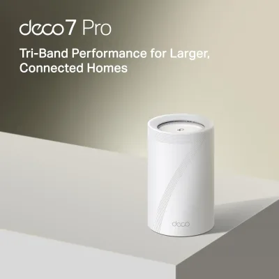 Router mesh Wi-Fi 7 tri-band Deco 7 Pro BE14000, Deco BE67 1 confezione