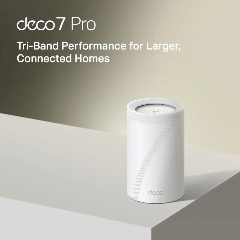 Router mesh Wi-Fi 7 tri-band Deco 7 Pro BE14000, Deco BE67 1 confezione