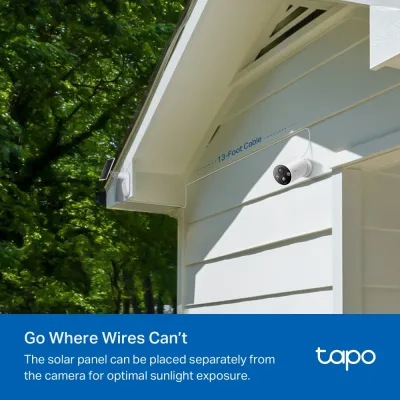 MagCam 2K Solar QHD Outdoor Security Camera, Tapo C425 Kit V2 2-Pack