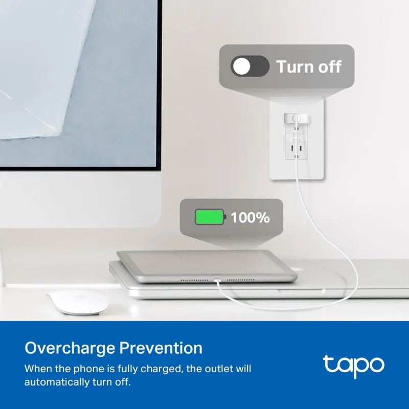 Matter-Certified Energy Monitoring Smart Plug Mini, Tapo P110M(4-Pack)