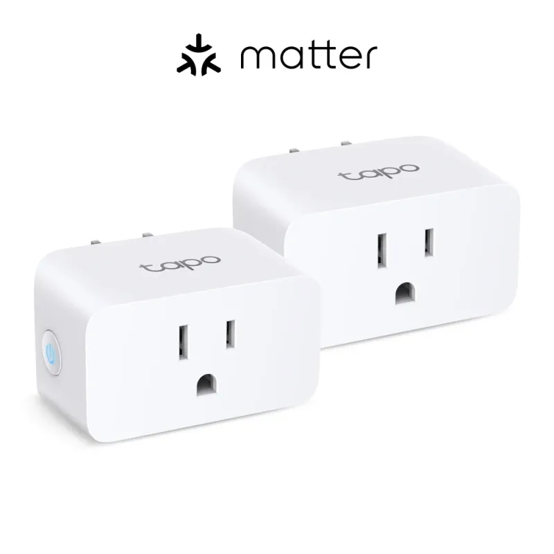 Matter-Certified Energy Monitoring Smart Plug Mini, Tapo P110M(2-Pack)