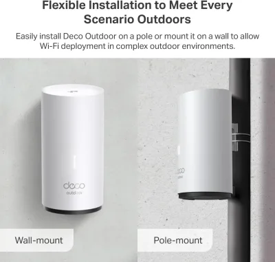 Bundle sistema Mesh Wi-Fi 6 da esterno, Deco XE75 (3-pack), Deco X50-outdoor