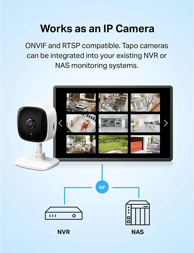 2K Indoor Security Camera 2 Pack, Tapo C110P2